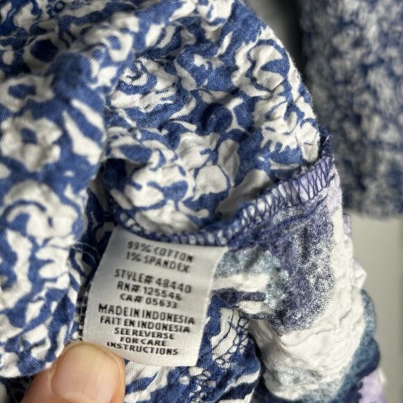 Habitat Stir It Up Patchwork Floral Cropped Sleeve Top - Picture 7 of 7